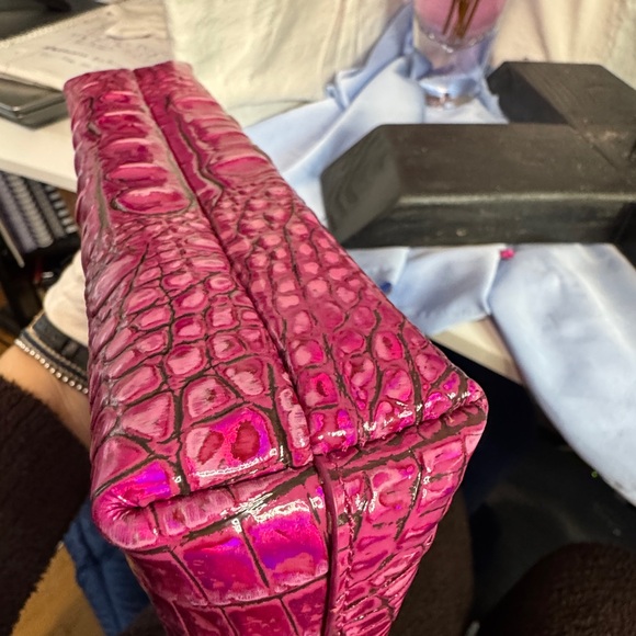 Pink Potion Brahmin Crossbody Purse Holographic & Irridecent Beauty - Picture 14 of 15